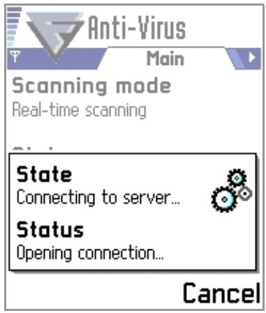 F-SECURE MOBILE ANTI-VIRUS FOR SERIES 60 - To activate the update service: - 6