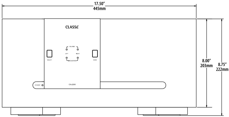 CLASSE AUDIO CA-2200 - Dimensions - 1