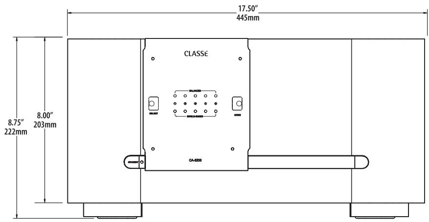 CLASSE AUDIO CA-5200 - Dimensions • Abmessungen Dimensioni • Dimensiones Afmetingen - 1