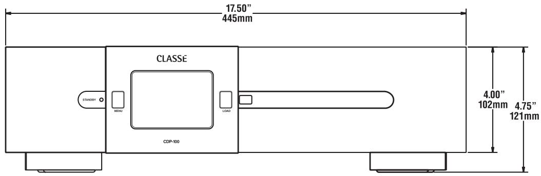 CLASSE AUDIO CDP-100 - Dimensions - 1