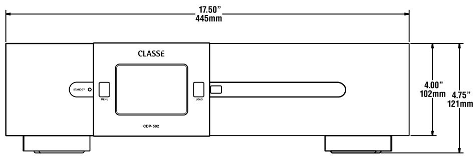 CLASSE AUDIO CDP-502 - Dimensions - 1