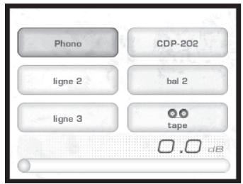 CLASSE AUDIO CP-700 - Menu de fonctionnement - 1