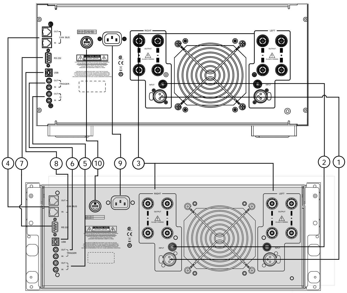 CLASSE AUDIO CT-2300 - Standby button &amp; LED indicator - 2