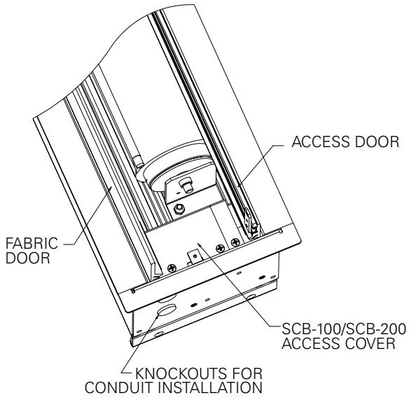 DA-LITE ADVANTAGE DELUXE ELECTROL - CAUTION! DO NOT CUT TAPE ON FABRIC WITH A KNIFE OR ANY SHARP TOOL. REMOVE BY HAND. - 2