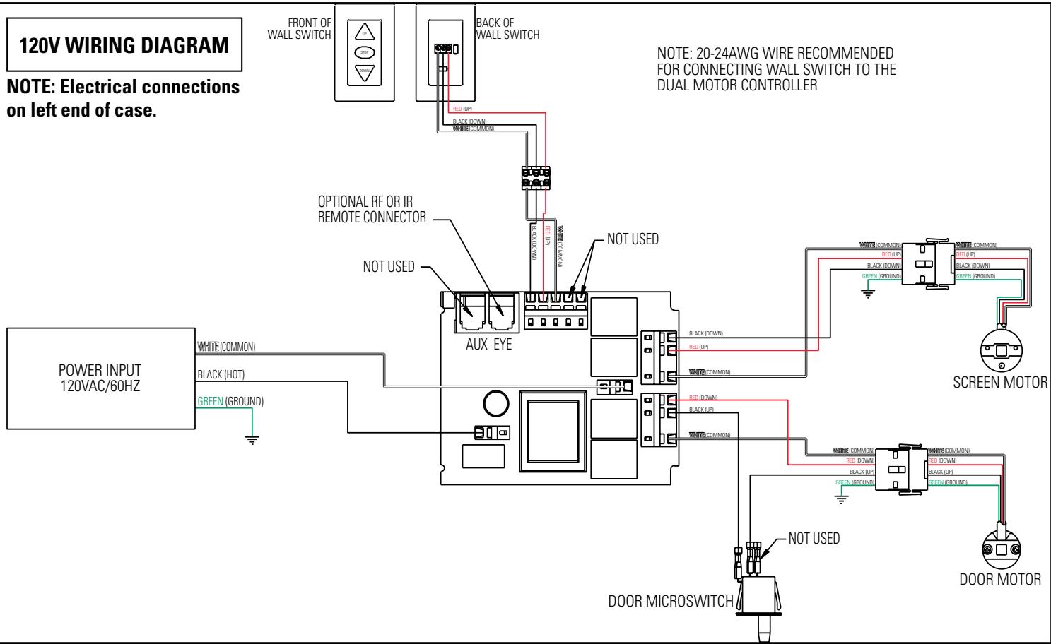 DA-LITE ADVANTAGE DELUXE ELECTROL - ADVANTAGE® DELUXE ELECTROL® INSTRUCTIONS FOR STANDARD CONTROL - 1