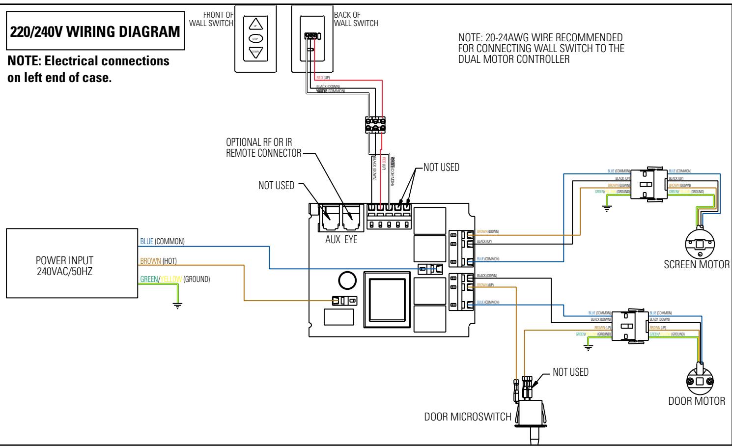 DA-LITE ADVANTAGE DELUXE ELECTROL - ADVANTAGE® DELUXE ELECTROL® INSTRUCTIONS FOR STANDARD CONTROL - 2