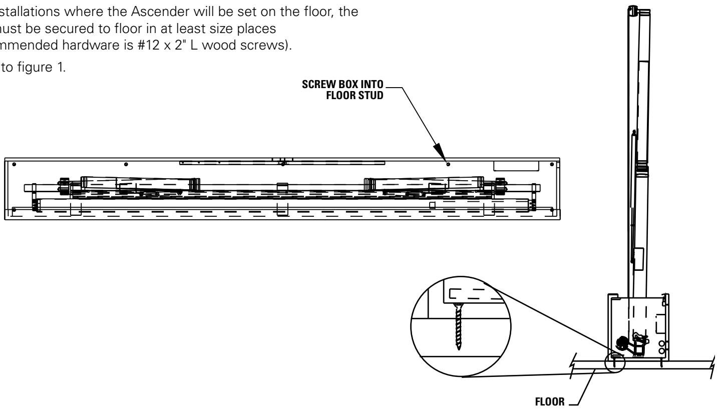 DA-LITE ASCENDER ELECTROL - CAUTION! - 2
