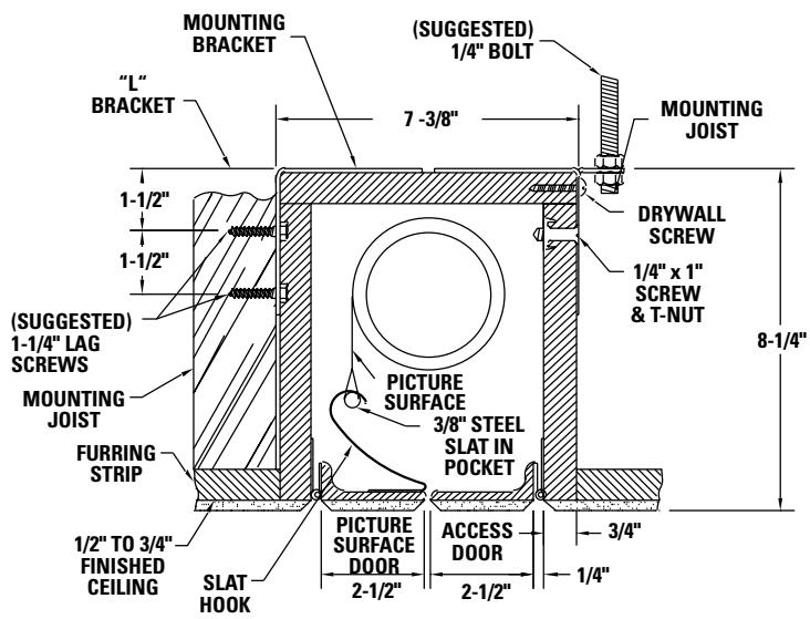 DA-LITE BOARDROOM ELECTROL - LESS SCREEN DROP - 4