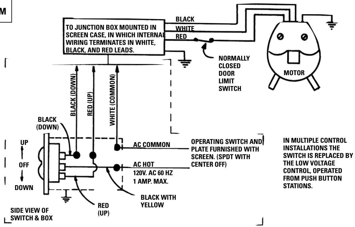 DA-LITE BOARDROOM ELECTROL - 120V WIRING DIAGRAM - 2