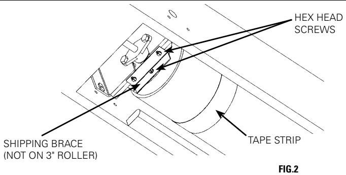 DA-LITE EXECUTIVE ELECTROL - NOTE: Screen is not centered in box. Screen is set 22^ from motor end. - 2