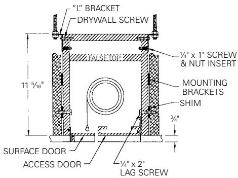 DA-LITE EXECUTIVE ELECTROL - SUGGESTED METHODS OF INSTALLATION - 3