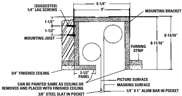 DA-LITE HORIZON ELECTROL - 240V WIBING DIAGRAM - 3