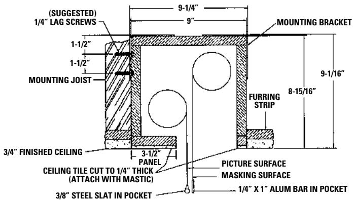 DA-LITE HORIZON ELECTROL - 240V WIBING DIAGRAM - 4