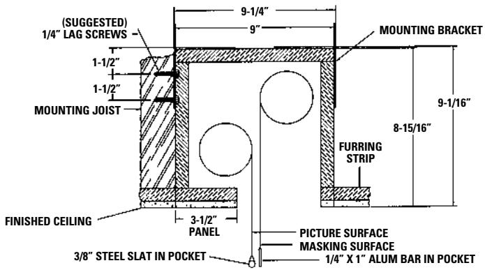 DA-LITE HORIZON ELECTROL - 240V WIBING DIAGRAM - 5