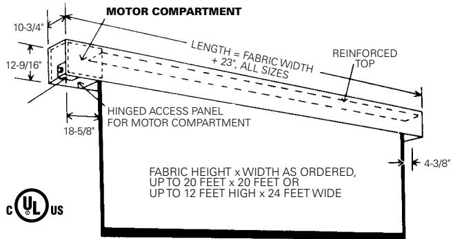 DA-LITE SENIOR ELECTROL - PICTURE SURFACE DOES NOT ROLL COMPLETELY INTO CASE - 3