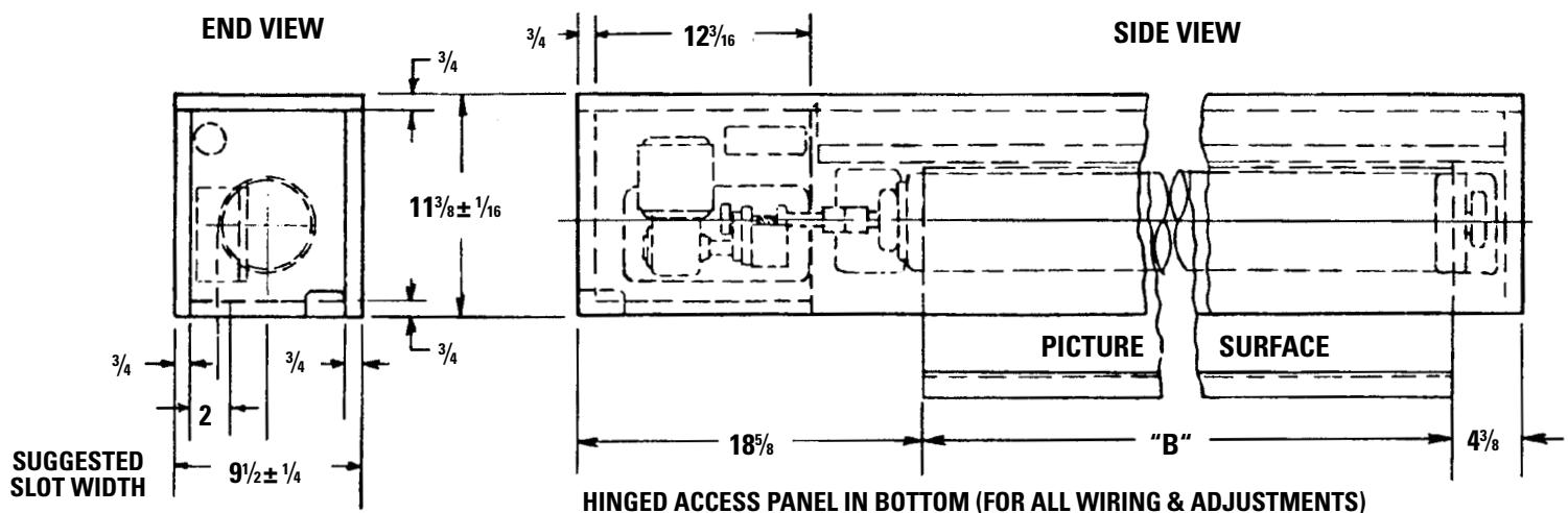 DA-LITE SENIOR ELECTROL - PICTURE SURFACE DOES NOT ROLL COMPLETELY INTO CASE - 4