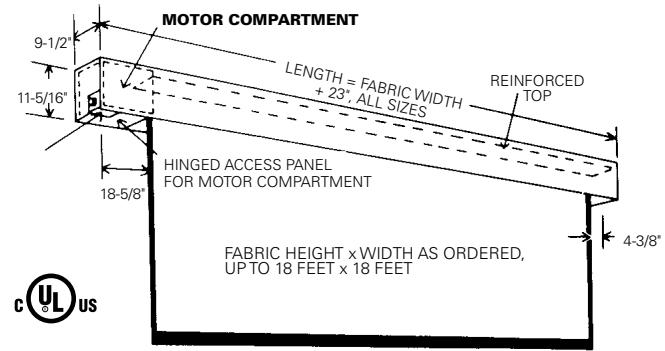DA-LITE SENIOR ELECTROL - PICTURE SURFACE DOES NOT ROLL COMPLETELY INTO CASE - 2