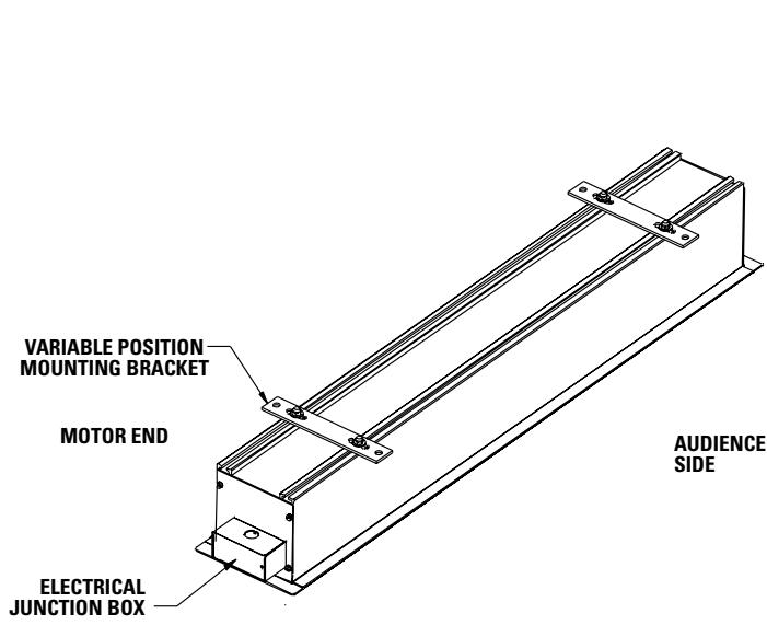 DA-LITE TENSIONED ADVANTAGE ELECTROL - SCREEN AND ROLLER ASSEMBLY INSTALLATION - 1