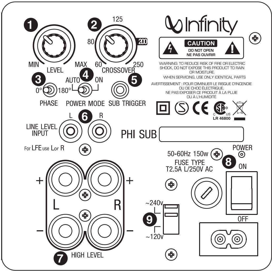 INFINITY PHI 21 - Center Channel - 1