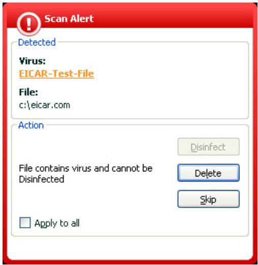 KAPERSKY ANTI-VIRUS 6.0 - To test Virus scan tasks: - 1
