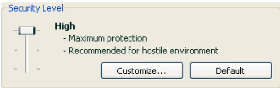 KAPERSKY ANTI-VIRUS 6.0 - Selecting an email protection level - 1