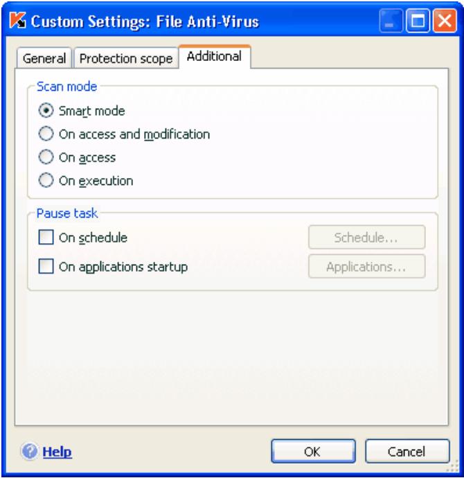 KAPERSKY ANTI-VIRUS 6.0 - Configuring advanced settings - 1
