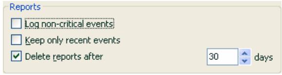 KAPERSKY ANTI-VIRUS 6.0 - Configuring report settings - 1
