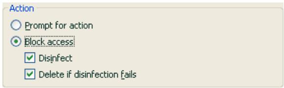 KAPERSKY ANTI-VIRUS 6.0 - Selecting actions for dangerous email objects - 1