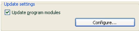 KAPERSKY ANTI-VIRUS 6.0 - Selecting an update method and what to update - 1