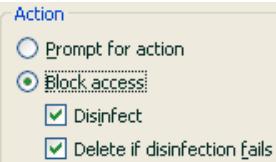 KAPERSKY ANTI-VIRUS 6.0 - Selecting actions for objects - 1