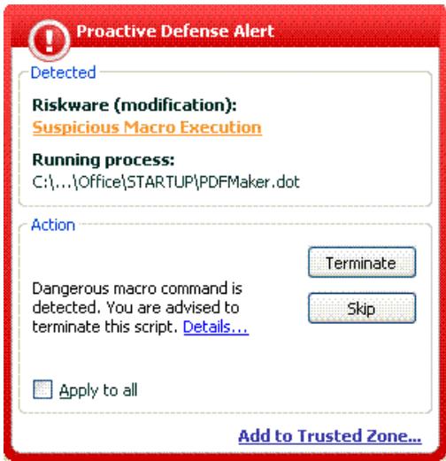 KAPERSKY ANTI-VIRUS 6.0 - Exclusion rules - 2