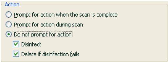 KAPERSKY ANTI-VIRUS 6.0 - Selecting actions for objects - 1