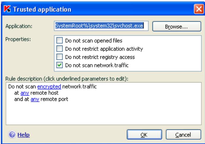 KAPERSKY ANTI-VIRUS 7.0 - Trusted applications - 2