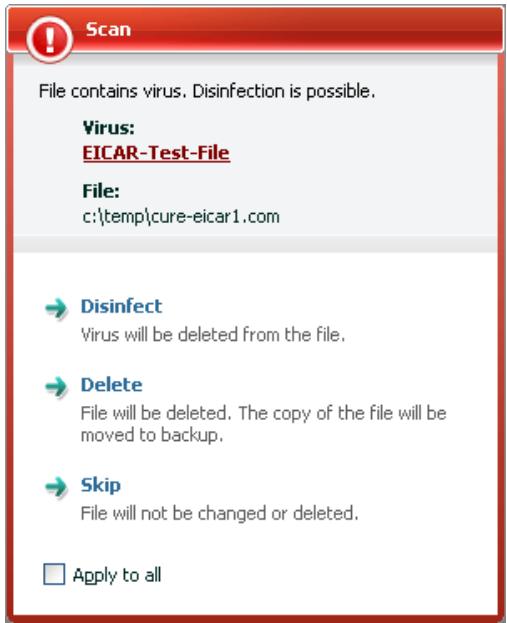 KAPERSKY ANTI-VIRUS 7.0 - To test Virus scan tasks: - 1