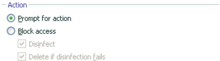 KAPERSKY ANTI-VIRUS 7.0 - Selecting actions for dangerous email objects - 1