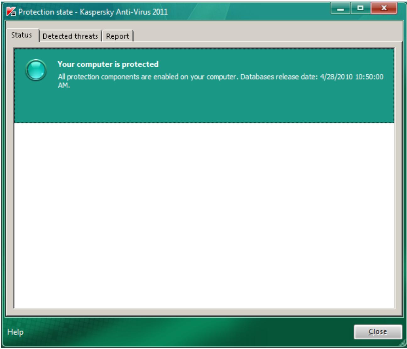 KASPERSKY LAB ANTI-VIRUS 2011 - DIAGNOSTICS AND ELIMINATION OF PROBLEMS IN YOUR COMPUTER PROTECTION - 2