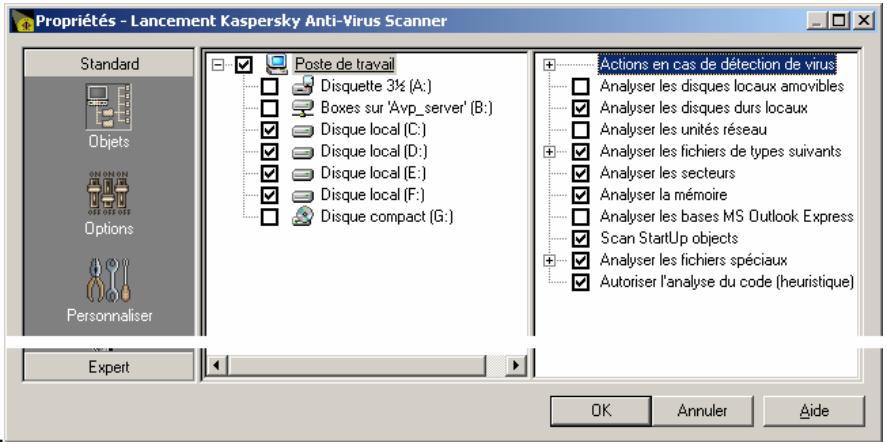 KASPERSKY LAB ANTI-VIRUS 4.5 - Fenêtre des propriétés de la tâche kaspersky AV monitor - 1
