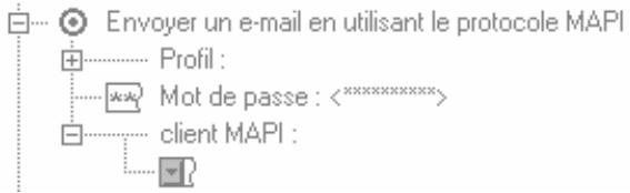 KASPERSKY LAB ANTI-VIRUS 4.5 - Le réglage de l'envoi des messages d'information avec utilisation du protocole MAPI - 1