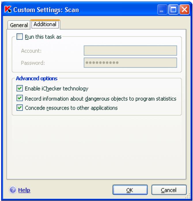 KASPERSKY LAB ANTI-VIRUS 6.0 SOS - Additional virus scan settings - 2