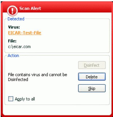 KASPERSKY LAB ANTI-VIRUS 6.0 SOS - To test Virus scan tasks: - 1