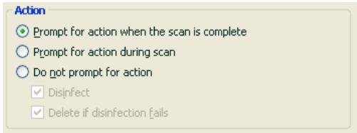 KASPERSKY LAB ANTI-VIRUS 6.0 SOS - Selecting actions for objects - 1