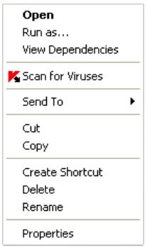 KASPERSKY LAB ANTI-VIRUS 6.0 SOS - To scan an object, - 1
