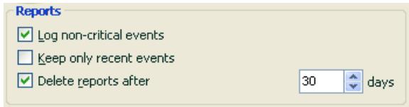 KASPERSKY LAB ANTI-VIRUS 6.0 SOS - Configuring report settings - 1
