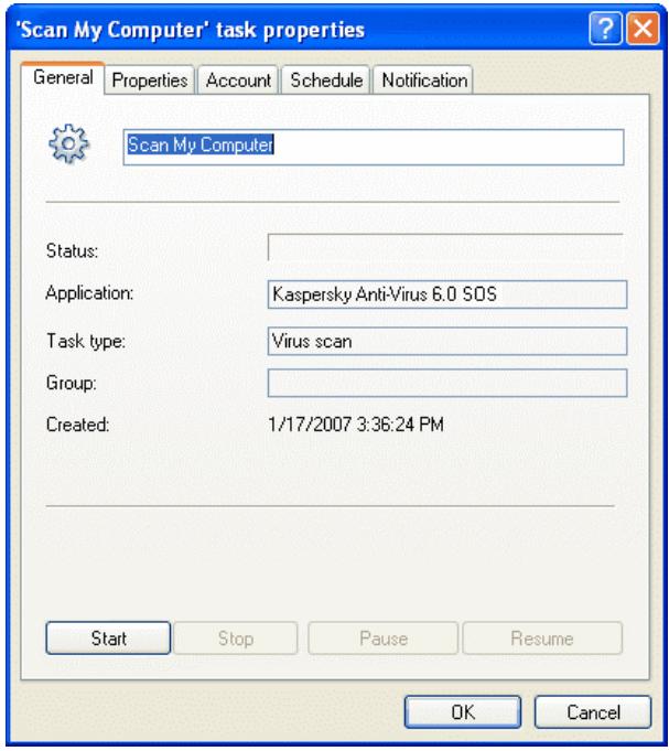 KASPERSKY LAB ANTI-VIRUS 6.0 SOS - Configuring specific task settings - 1