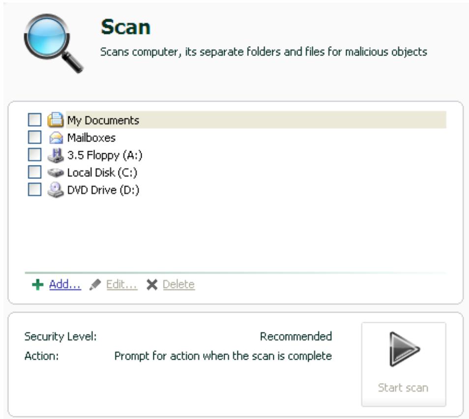 KASPERSKY LAB ANTI-VIRUS 6.0 SOS MP4 - MAIN APPLICATION WINDOW - 3