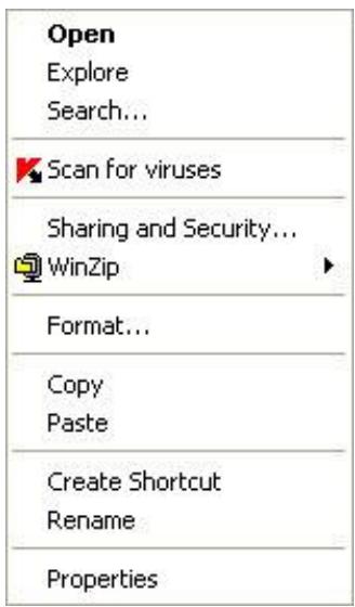 KASPERSKY LAB ANTI-VIRUS 6.0 SOS MP4 - STARTING THE VIRUS SCAN - 1