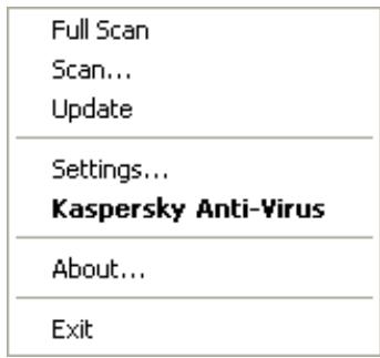 KASPERSKY LAB ANTI-VIRUS 6.0 SOS MP4 - CONTEXT MENU - 1