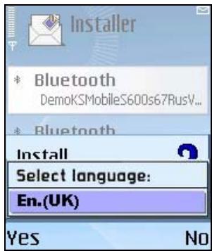 KASPERSKY LAB ANTI-VIRUS MOBILE 6.0 - Installing Kaspersky Anti-Virus - 5