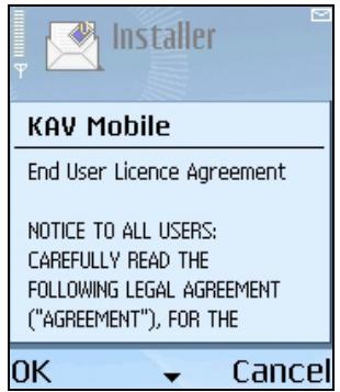 KASPERSKY LAB ANTI-VIRUS MOBILE 6.0 - Installing Kaspersky Anti-Virus - 6