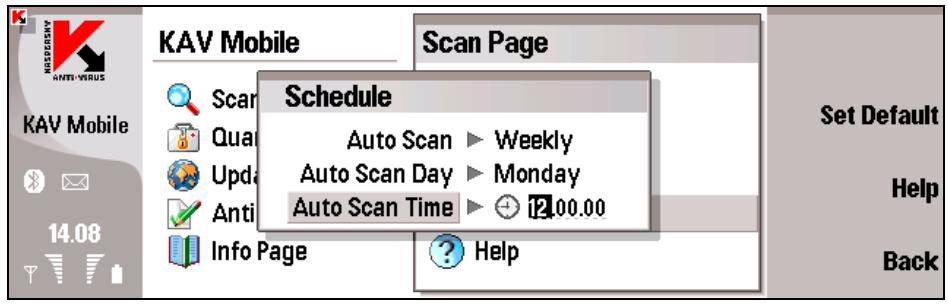 KASPERSKY LAB ANTI-VIRUS MOBILE 6.0 - Scheduled scan - 1